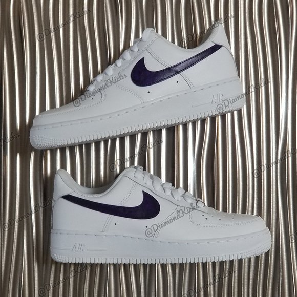 Custom Nike Air Force 1 Custom White Purple - Picture 2 of 3